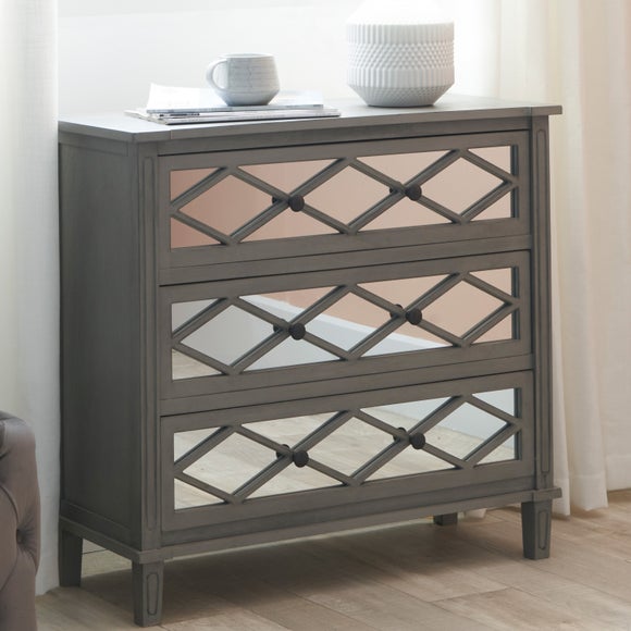 Dunelm on sale mirrored drawers