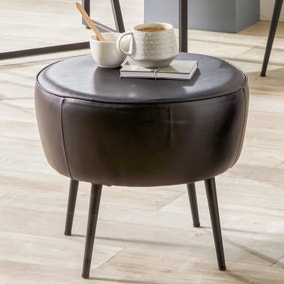 Pacific Donato Leather Footstool