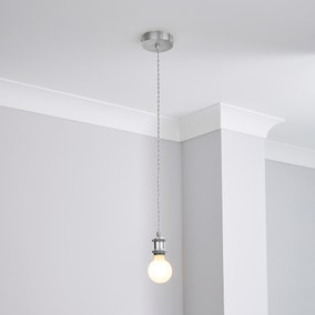 Charlie Chrome Twisted Flex Ceiling Fitting