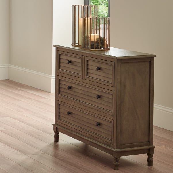 Pacific Ashwell 4 Drawer Chest, Taupe Pine image 1 of 2