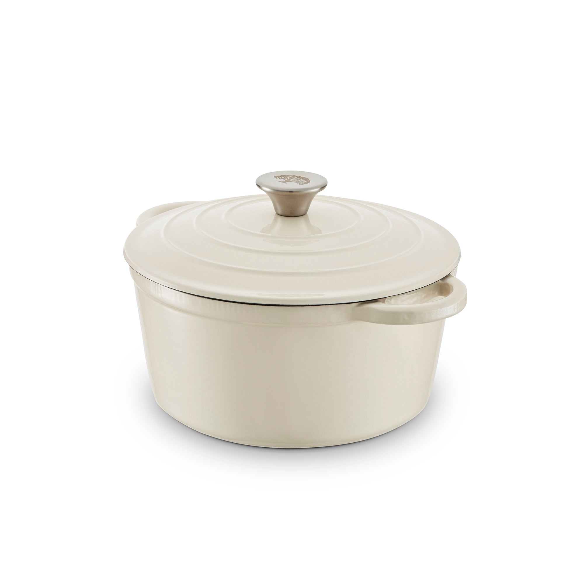 Barbary & Oak Cast Iron 24cm Round Casserole Dish | Dunelm