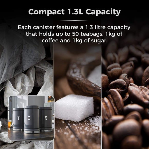 Tower Set of 3 Belle Canisters Dunelm