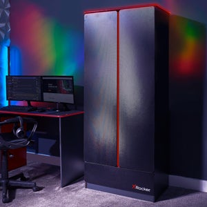 X Rocker Carbon Tek Wardrobe With Neo Fibre Led