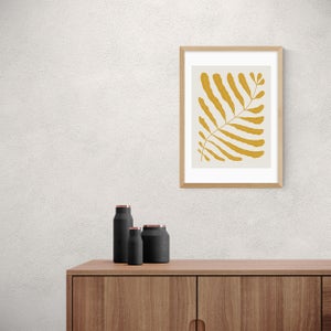 East End Prints Yellow Plant Print