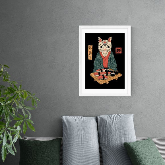East End Prints Neko Sushi Bar Print