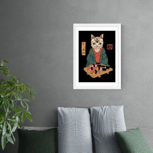 East End Prints Neko Sushi Bar Print