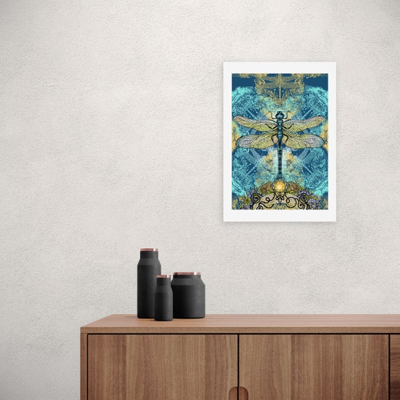 East End Prints Spirited Dragonfly Print