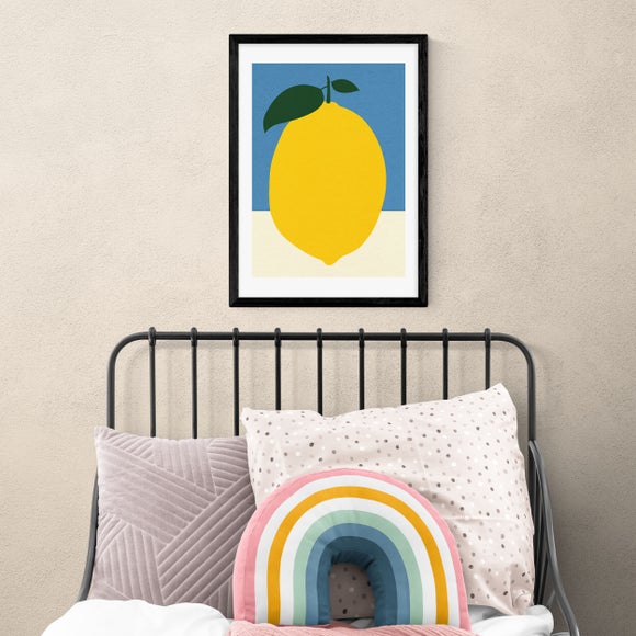 East End Prints Yellow Lemon Print