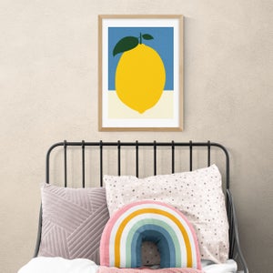 East End Prints Yellow Lemon Print
