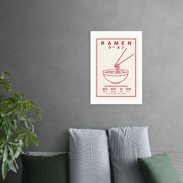 East End Prints Ramen (Red & White) Print image 1 of 2