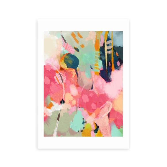 East End Prints Lune Tombee Sur Terre Print