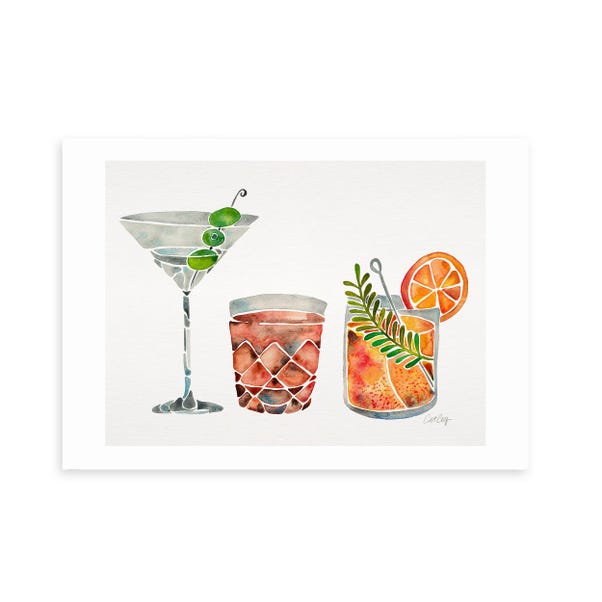East End Prints Classic Cocktails Print image 1 of 1
