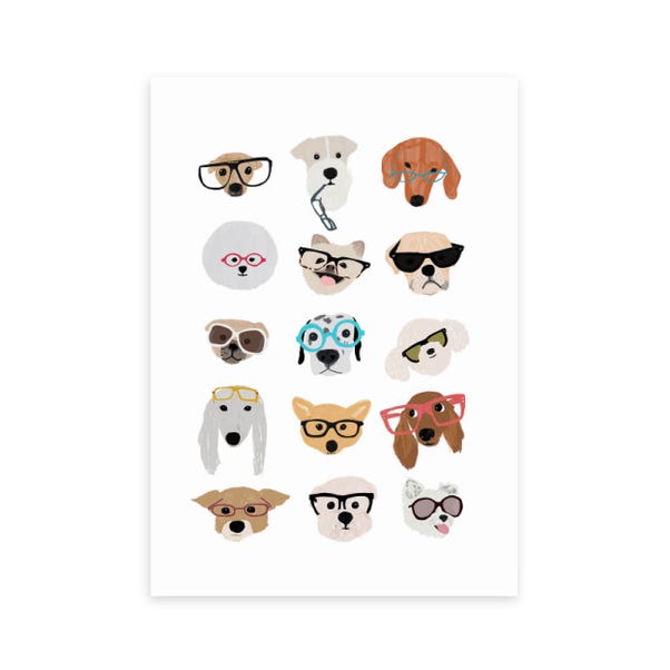 East End Prints Dogs in Glasses Print image 1 of 1