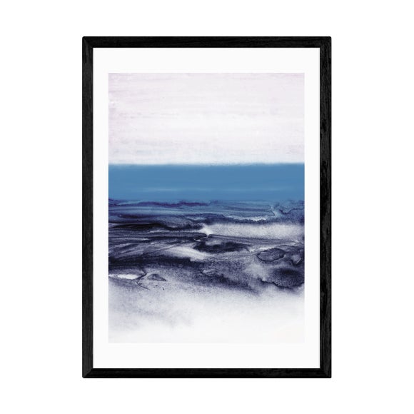 Photo 2 of East End Prints Watercolor Landscape Blue Print Photo 2 of East End Prints Watercolor Landscape Blue Print