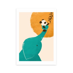 East End Prints Pandas Little Helper Print