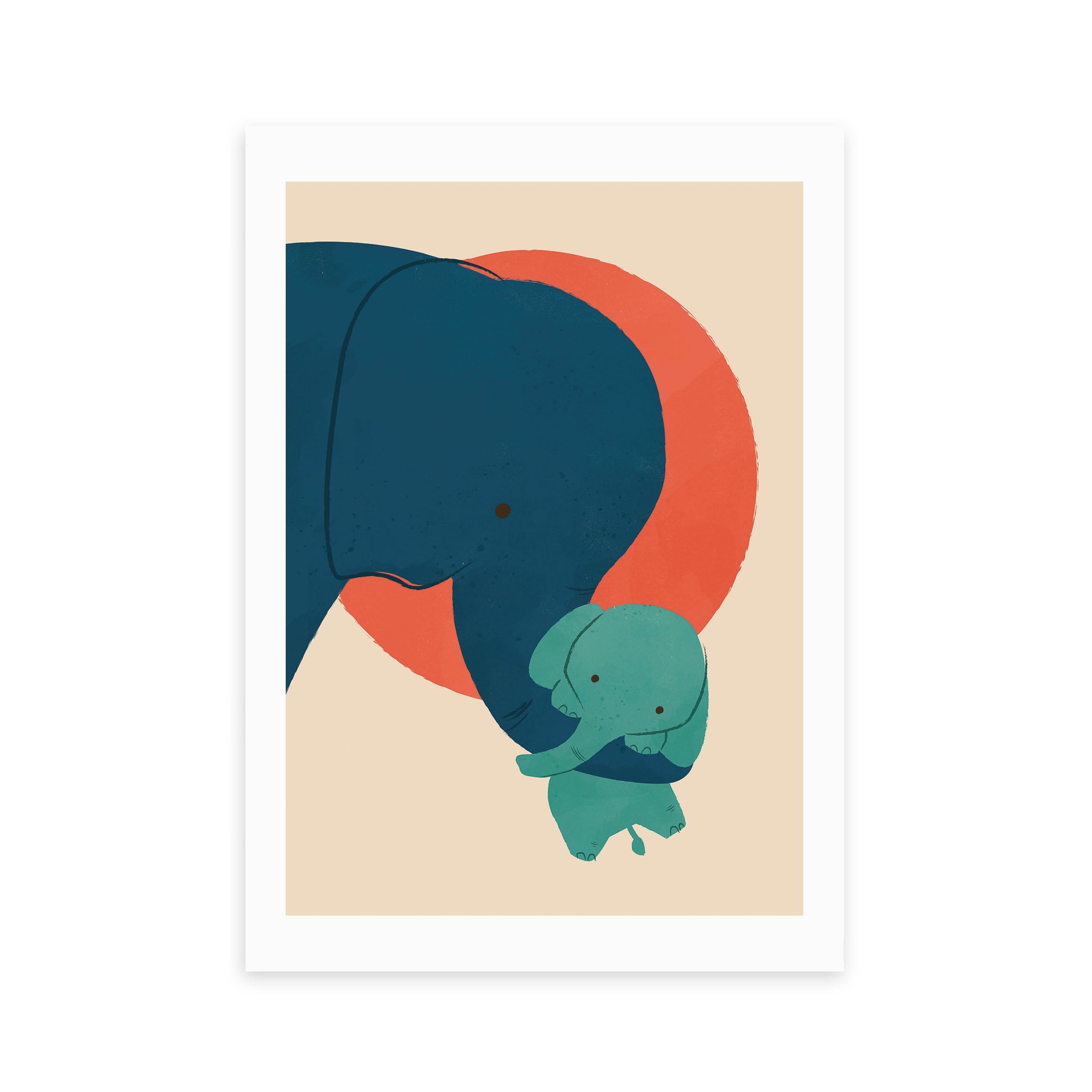 East End Prints Baby Elephant Print