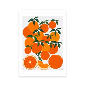 East End Prints Orange Harvest Print