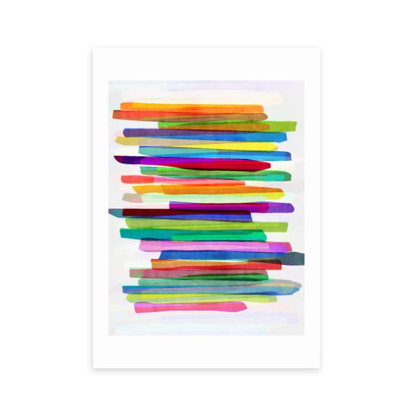 East End Prints Colourful Stripes Print image 1 of 1