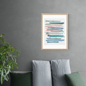 East End Prints Pastel Stripes Print