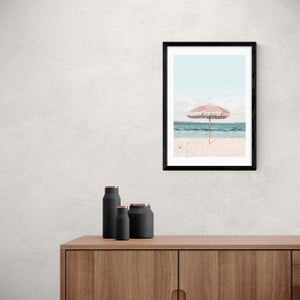 East End Prints Pink Umbrella Print