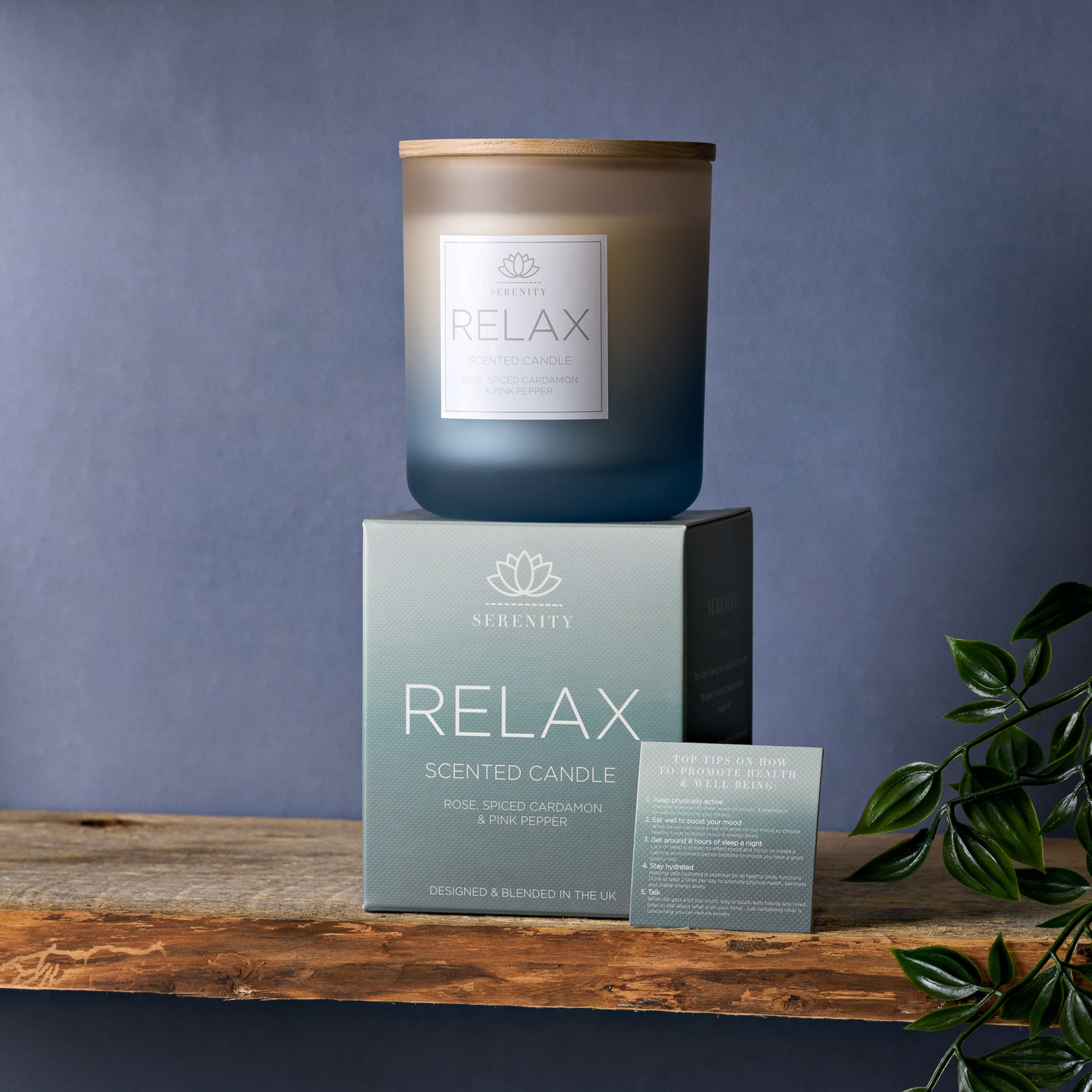 Serenity Relax Rose, Cardamon and Pink Pepper Candle
