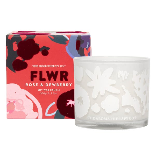 The Aromatherapy Co FLWR Rose Dewberry Candle image 1 of 3