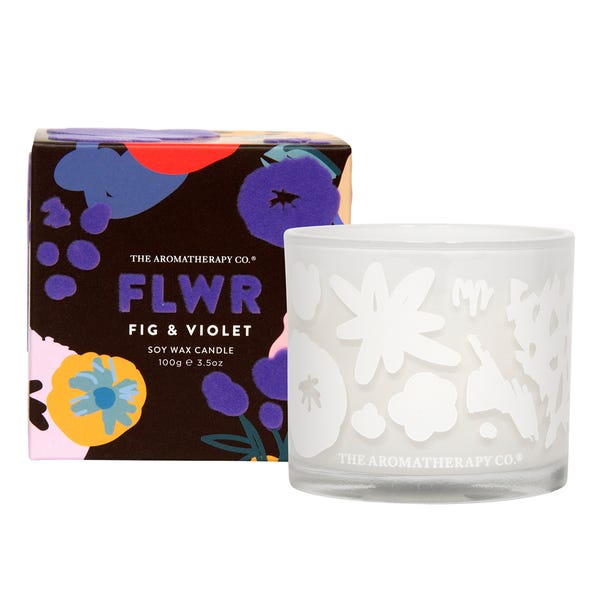 The Aromatherapy Co FLWR Fig Violet Candle image 1 of 3