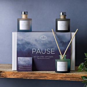 Serenity Set Of 3 Pause Diffuser Gift Set