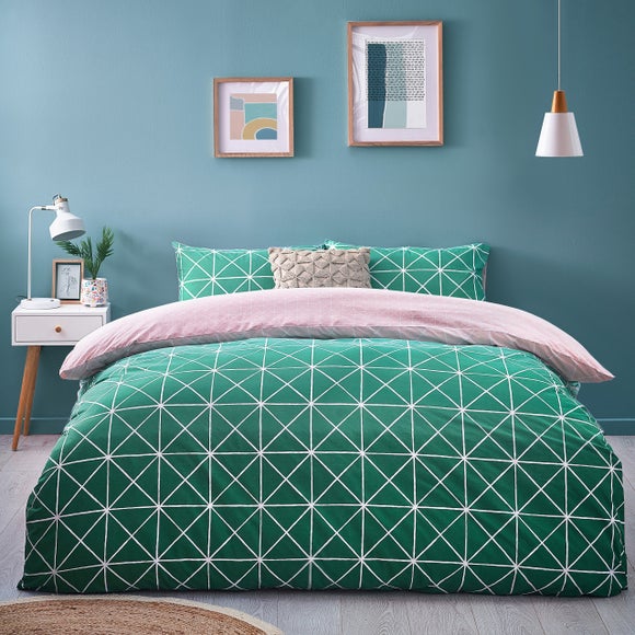 Furn Spectrum Green Ombre Duvet Cover Pillowcase Set Dunelm   30823971 