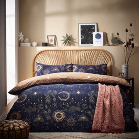 furn. Constellation Gold Duvet Cover & Pillowcase Set