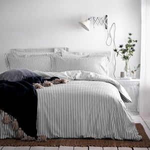 Yard Hebden Reversible 100 Cotton Duvet Cover & Pillowcase Set