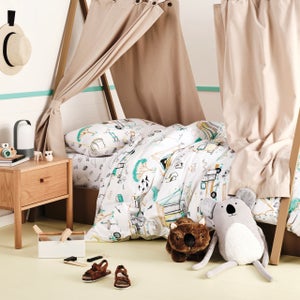 Linen House Kids Down By The River 100 Cotton Duvet Cover & Pillowcase Set