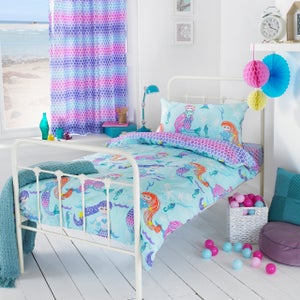 Little Furn. Mermaid Duvet Cover & Pillowcase Set