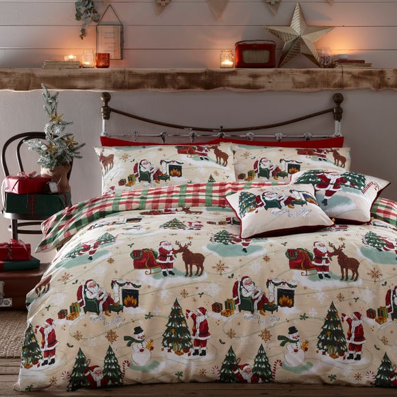 Furn Jolly Santa Duvet Cover And Pillowcase Set