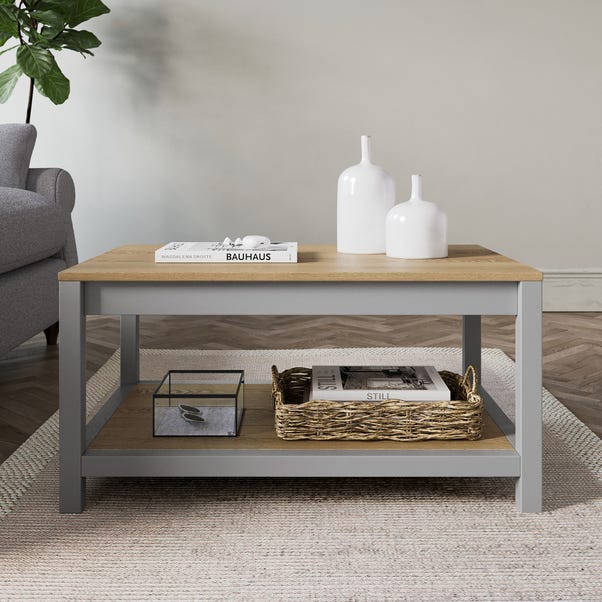 Olney Coffee Table with Shelf Stone image 1 of 7