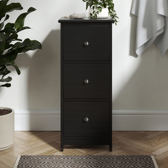 Black cabinet deals with drawers