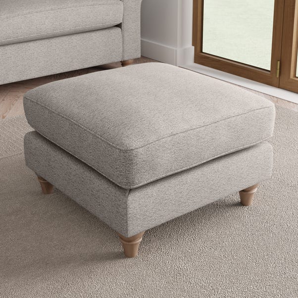 Rosa Soft Chenille Footstool image 1 of 8