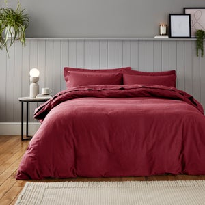 Soft & Cosy Luxury 100 Brushed Cotton Duvet Cover & Pillowcase Set