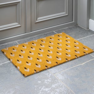 Cedar & Sage Geo Design Coir Doormat