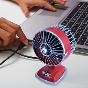 SMART Retro Red USB Mini Fan
