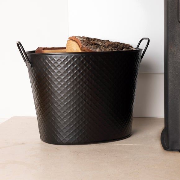 Snug - Fireside Willow Iron Firewood Bucket