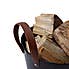 Snug - Fireside Mulberry Iron & Leather Firewood Bucket  undefined