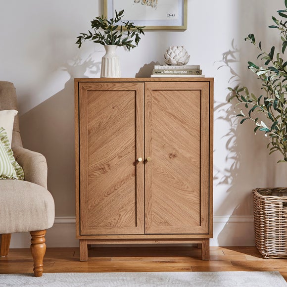 Light oak outlet effect sideboard