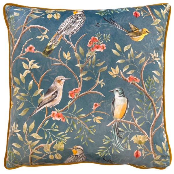 Orient Chinoiserie Birds Cushion image 1 of 3