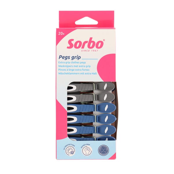 Sorbo Extra Grip Pack of 20 Clothes Pegs image 1 of 1