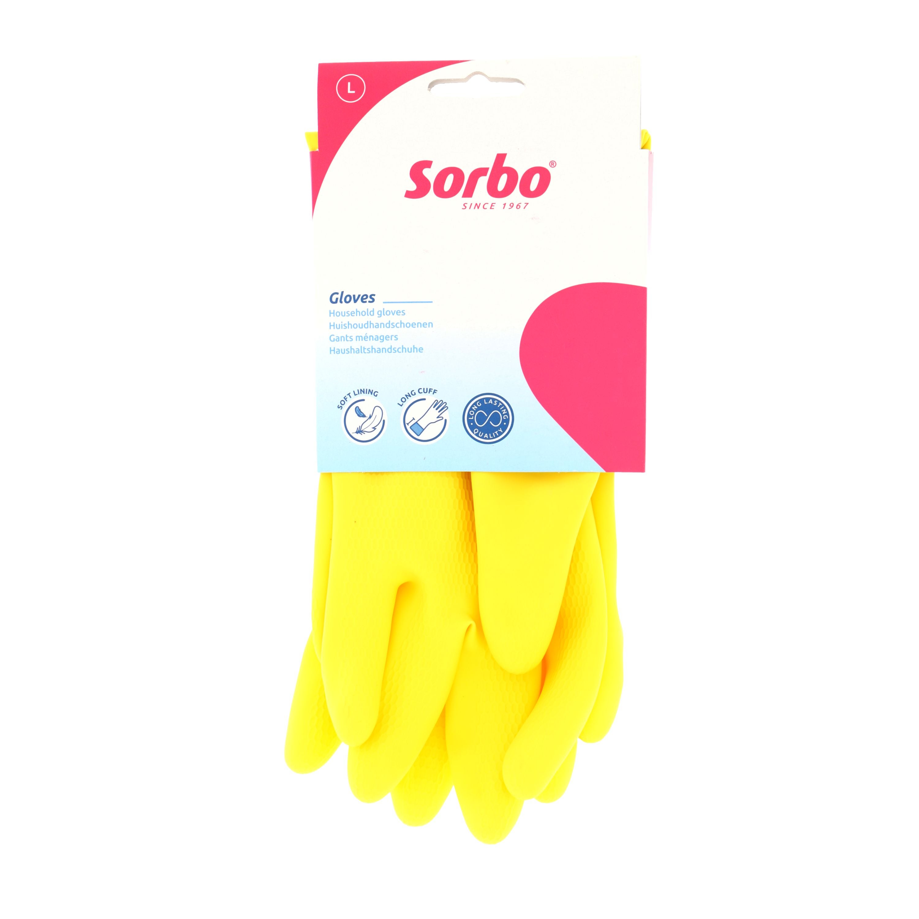 Sorbo Pair of Household Gloves, Size L