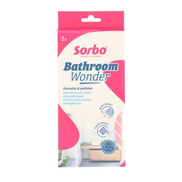 Sorbo Pack of 2 Bathroom Wonder Cloths image 1 of 2