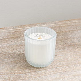 Cassis Ribbed Glass Candle