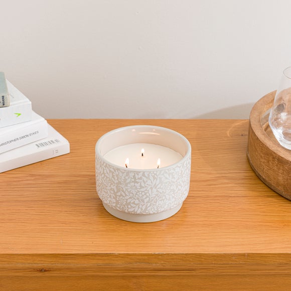 Chartwell Linen Ceramic Multi Wick Candle