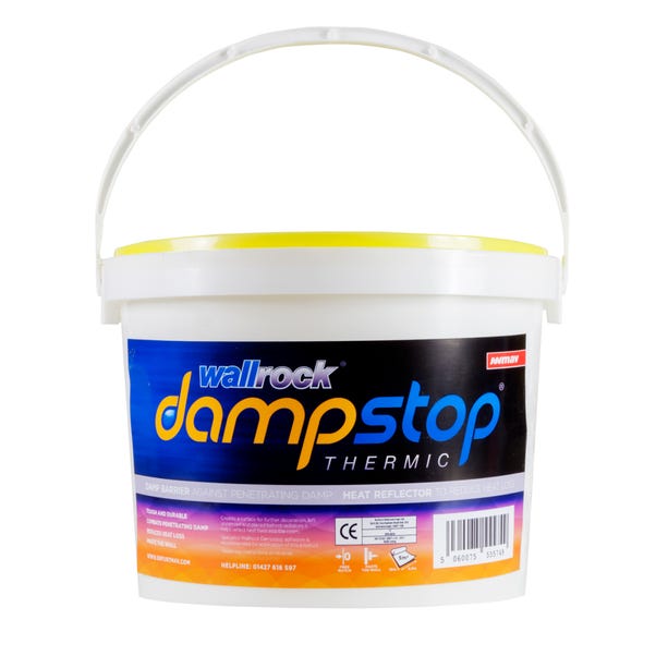 Wallrock Pack of 2 Dampstop Thermic 1kg Adhesive Tubs White